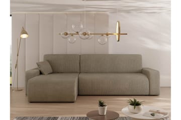 Barile Bäddsoffa med Divan 3-sits i Plysch - Brun - Möbler - Soffa - Bäddsoffa - Bäddsoffa divan