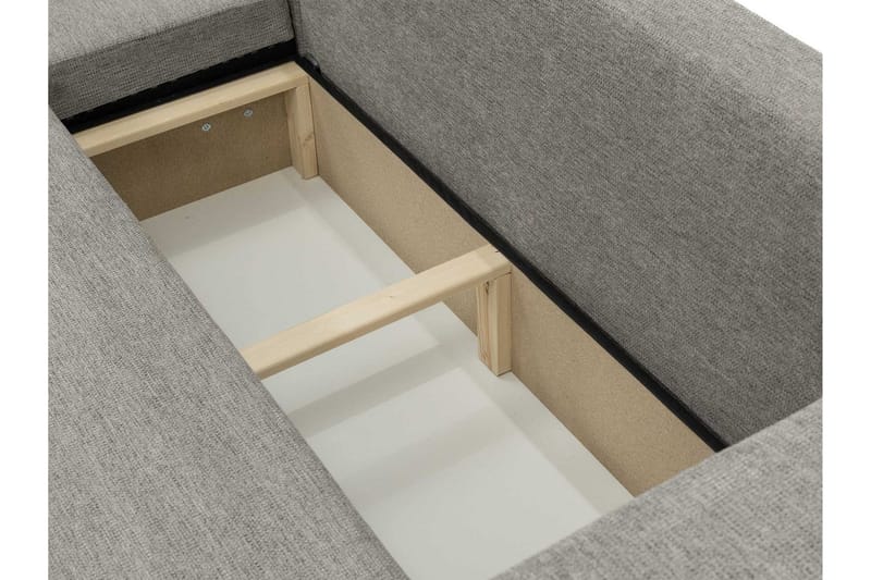 Barile Bäddsoffa med Divan 3-sits i Plysch - Vit - Möbler - Soffa - Bäddsoffa - Bäddsoffa divan