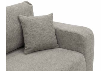 Barile Bäddsoffa med Divan 3-sits i Plysch - Vit - Möbler - Soffa - Bäddsoffa - Bäddsoffa divan
