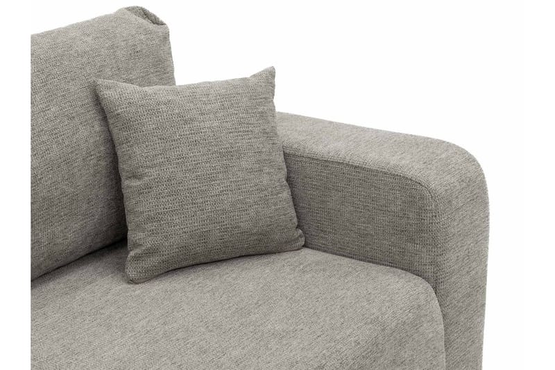 Barile Bäddsoffa med Divan 3-sits i Plysch - Vit - Möbler - Soffa - Bäddsoffa - Bäddsoffa divan