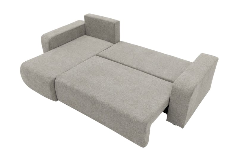 Barile Bäddsoffa med Divan 3-sits i Plysch - Vit - Möbler - Soffa - Bäddsoffa - Bäddsoffa divan