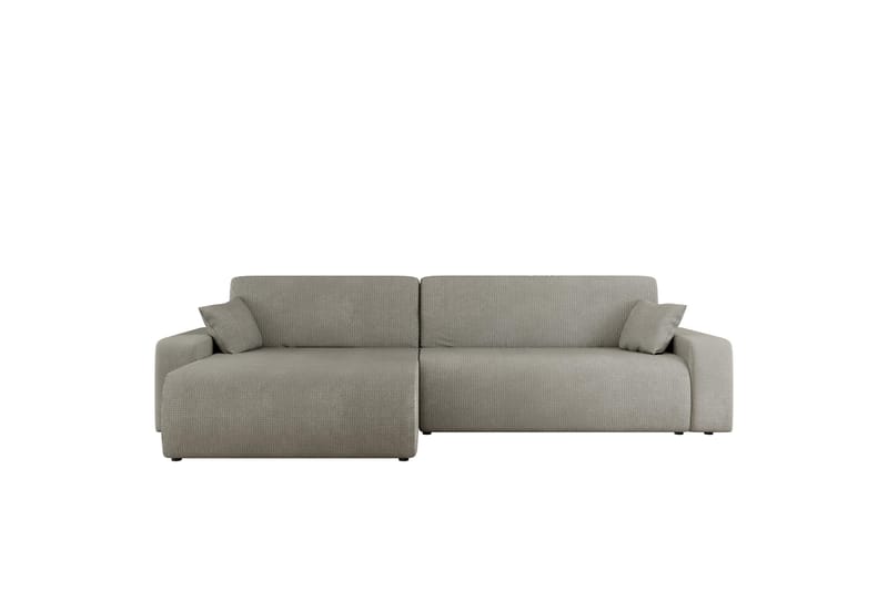 Barile Bäddsoffa med Divan 3-sits i Plysch - Grå - Möbler - Soffa - Bäddsoffa - Bäddsoffa divan