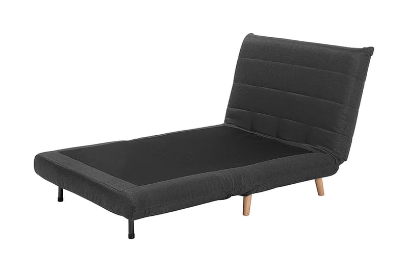 Bascas 1-sits Rektangulär Bäddbar Fällbar Bäddsoffa i Tyg - Grå - Möbler - Soffa - Bäddsoffa - Framåtbäddad bäddsoffa