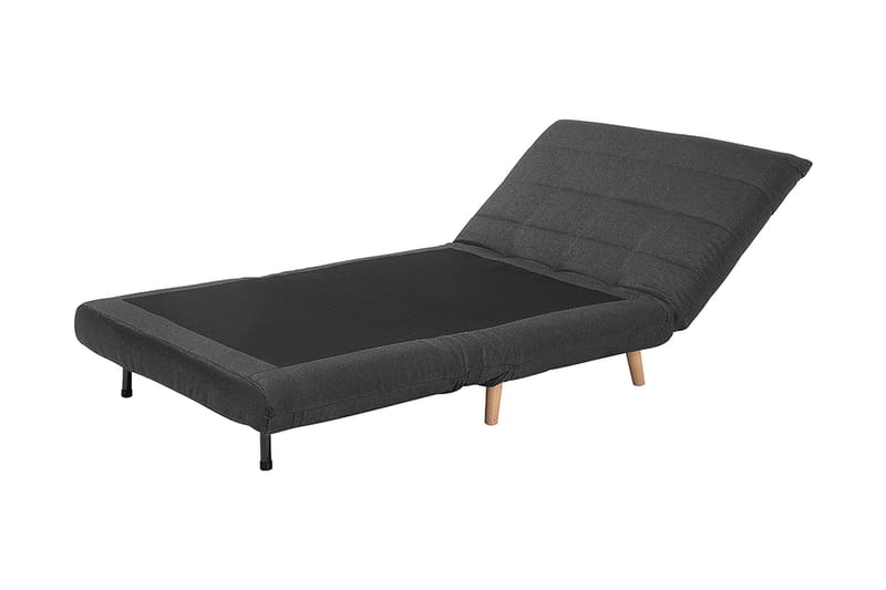 Bascas 1-sits Rektangulär Bäddbar Fällbar Bäddsoffa i Tyg - Grå - Möbler - Soffa - Bäddsoffa - Framåtbäddad bäddsoffa