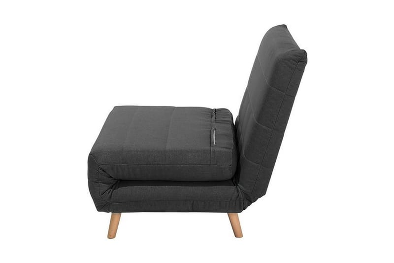 Bascas 1-sits Rektangulär Bäddbar Fällbar Bäddsoffa i Tyg - Grå - Möbler - Soffa - Bäddsoffa - Framåtbäddad bäddsoffa