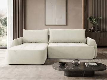 Bastos 3-sits Bäddsoffa med Divan Vänstervänd - Ljusbeige - Möbler - Soffa - Bäddsoffa - Bäddsoffa längsbäddad