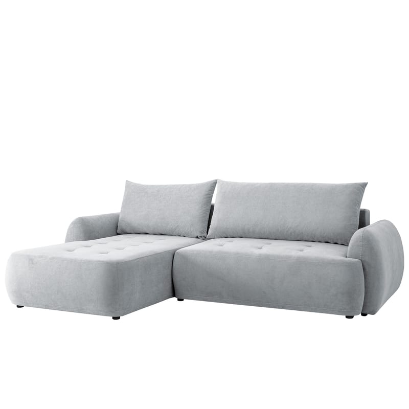 Bastos 3-sits Bäddsoffa med Divan Vänstervänd - Ljusgrå - Möbler - Soffa - Bäddsoffa - Bäddsoffa längsbäddad