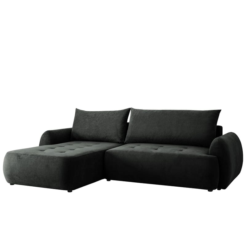 Bastos 3-sits Bäddsoffa med Divan Vänstervänd - Mörkgrå - Möbler - Soffa - Bäddsoffa - Bäddsoffa längsbäddad