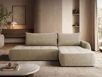 Bastos Bäddsoffa med Divan Höger - Beige - Möbler - Soffa - Bäddsoffa - Bäddsoffa divan