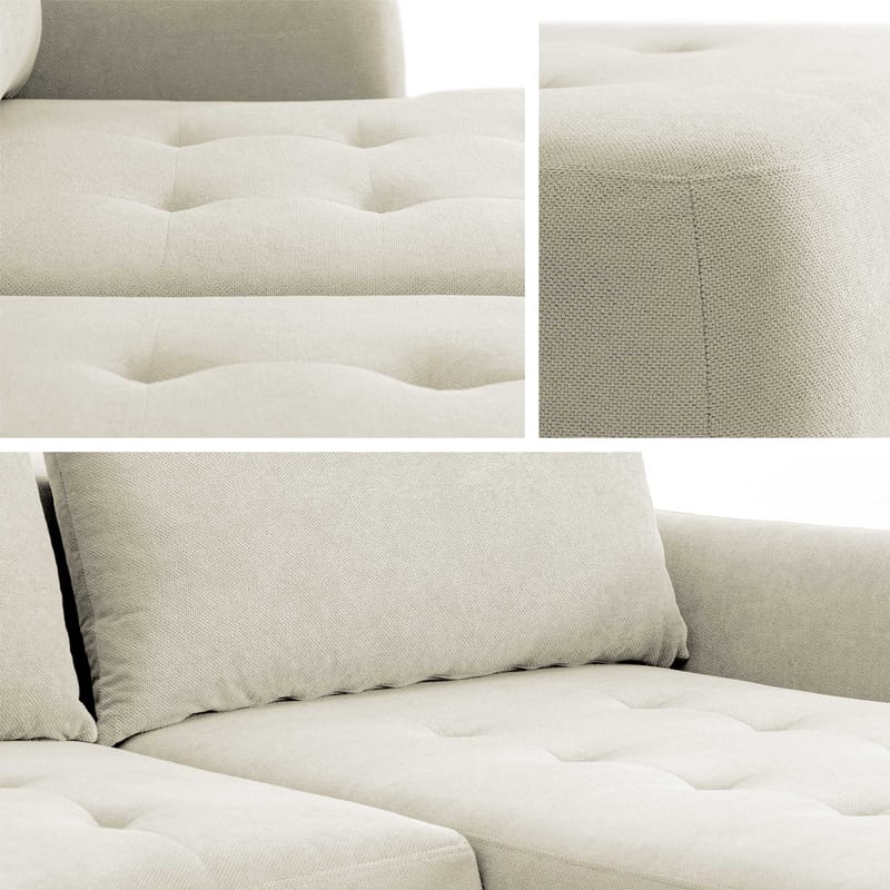 Bastos Bäddsoffa med Divan Höger - Beige - Möbler - Soffa - Bäddsoffa - Framåtbäddad bäddsoffa