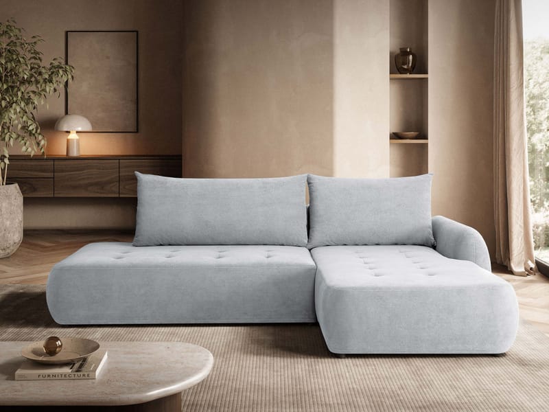 Bastos Bäddsoffa med Divan Höger - Grå - Möbler - Soffa - Bäddsoffa - Framåtbäddad bäddsoffa