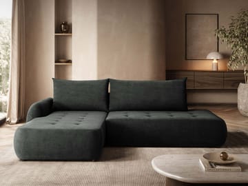 Bastos Bäddsoffa med Divan Vänster - Grå - Möbler - Soffa - Bäddsoffa - Framåtbäddad bäddsoffa