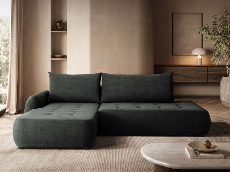 Bastos Bäddsoffa med Divan Vänster - Grå - Möbler - Soffa - Bäddsoffa - Framåtbäddad bäddsoffa