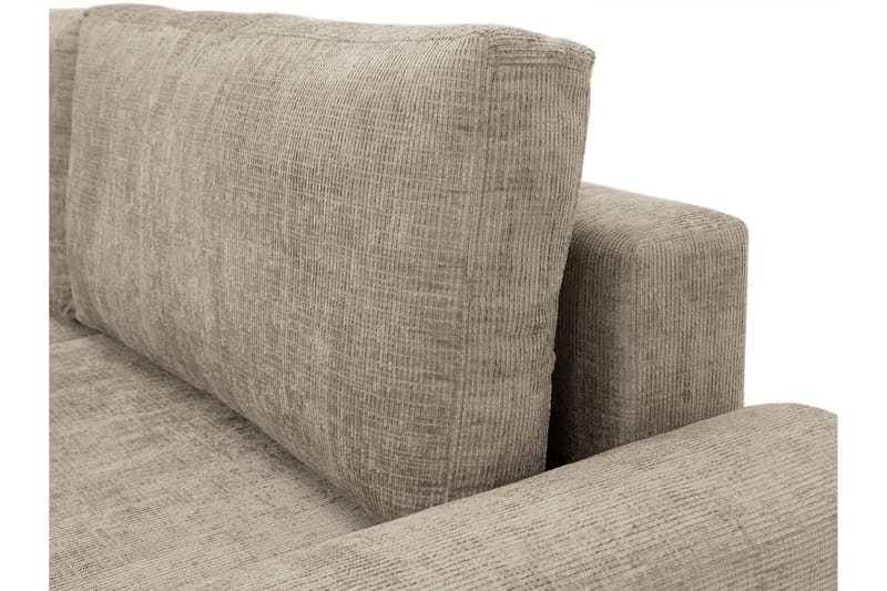 Bella Bäddsoffa 3-sits i Plysch - Beige - Möbler - Soffa - Bäddsoffa - 3 sits bäddsoffa