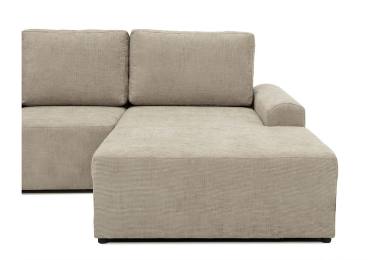 Bella Bäddsoffa Dubbeldivan 4-sits i Plysch - Grå - Möbler - Soffa - Bäddsoffa - U bäddsoffa