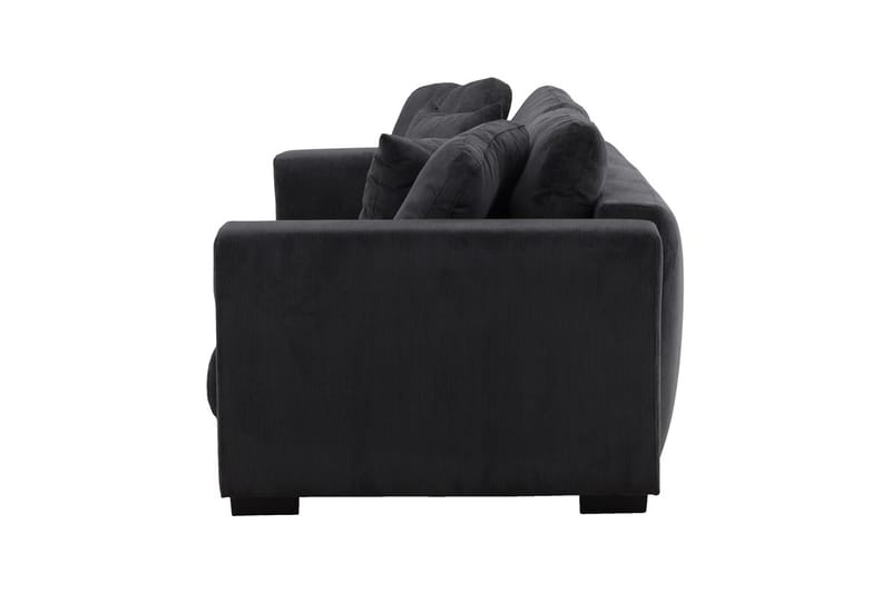 Bellman 3-sits Rektangulär Framåtbäddad Bäddsoffa i Manchestertyg - Antracit - Möbler - Soffa - Bäddsoffa - Framåtbäddad bäddsoffa