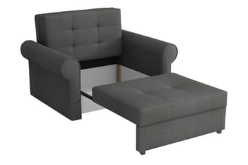 Bensbyn 1-sits Bäddsoffa med Rullarmstöd och Förvaring i Tyg - Grön - Möbler - Soffa - Bäddsoffa - Bäddsoffa längsbäddad