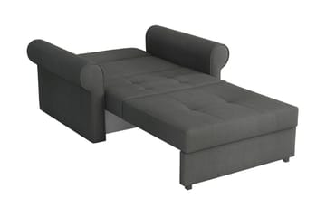 Bensbyn 1-sits Bäddsoffa med Rullarmstöd och Förvaring i Tyg - Grön - Möbler - Soffa - Bäddsoffa - Bäddsoffa längsbäddad