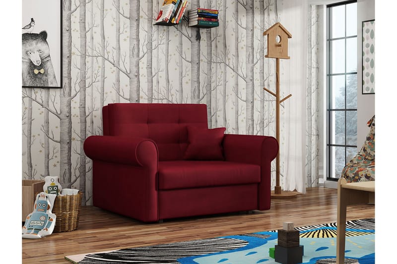 Bensbyn Bäddsoffa - Röd - Möbler - Soffa - Bäddsoffa - Bäddsoffa längsbäddad