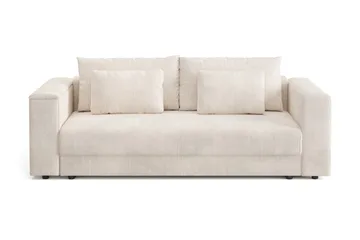 7 cm Mjuk/Medium Memoryskum, Tryckavlastande med Tvättbar Klädsel - Beige
