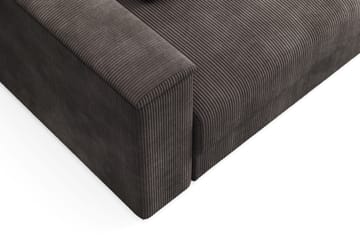 Bergen Extra djup 3-sits Bäddsoffa med Divan och Bäddmadrass i Memoryskum och Tvättbar klädsel - Mörkgrå - Möbler - Soffa - Bäddsoffa - Bäddsoffa divan