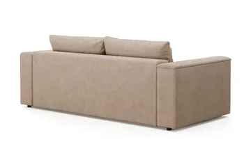 Bergen Extra Djup 3-sits Bäddsoffa med förvaring - Beige - Möbler - Soffa - Bäddsoffa - 3 sits bäddsoffa