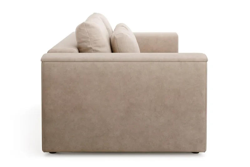 Bergen Extra Djup 3-sits Bäddsoffa med förvaring - Beige - Möbler - Soffa - Bäddsoffa - 3 sits bäddsoffa