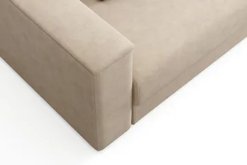 Bergen Extra Djup 3-sits Bäddsoffa med förvaring - Beige - Möbler - Soffa - Bäddsoffa - 3 sits bäddsoffa