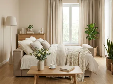 Bergen Extra Djup 3-sits Bäddsoffa med förvaring - Beige - Möbler - Soffa - Bäddsoffa - 3 sits bäddsoffa