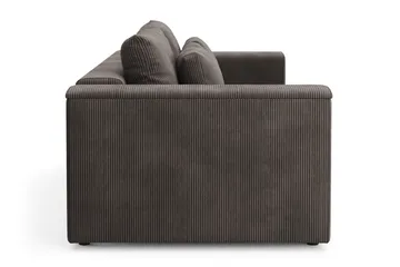 Bergen Extra Djup 3-sits Bäddsoffa med förvaring i manchester - Mörkgrå - Möbler - Soffa - Bäddsoffa - 3 sits bäddsoffa