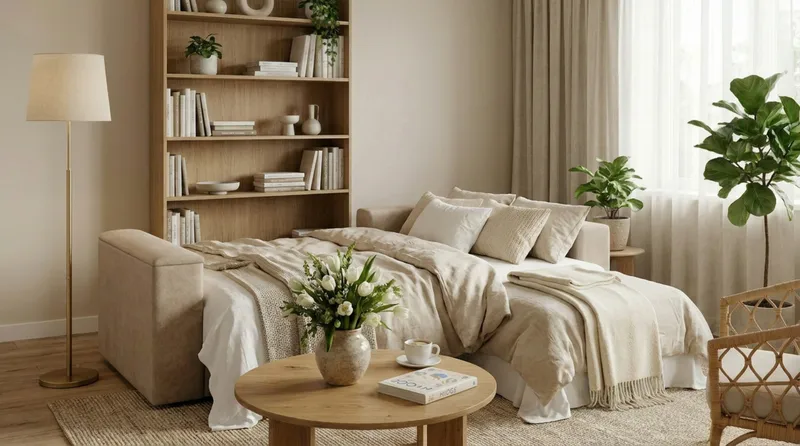 Bergen Extra Djup 3-sits Bäddsoffa med vändbar divan och förvaring - Beige - Möbler - Soffa - Bäddsoffa - Bäddsoffa divan