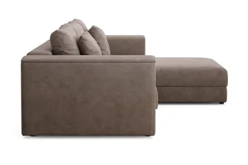 Bergen Extra Djup 3-sits Bäddsoffa med vändbar divan och förvaring - Brun - Möbler - Soffa - Bäddsoffa - Bäddsoffa divan