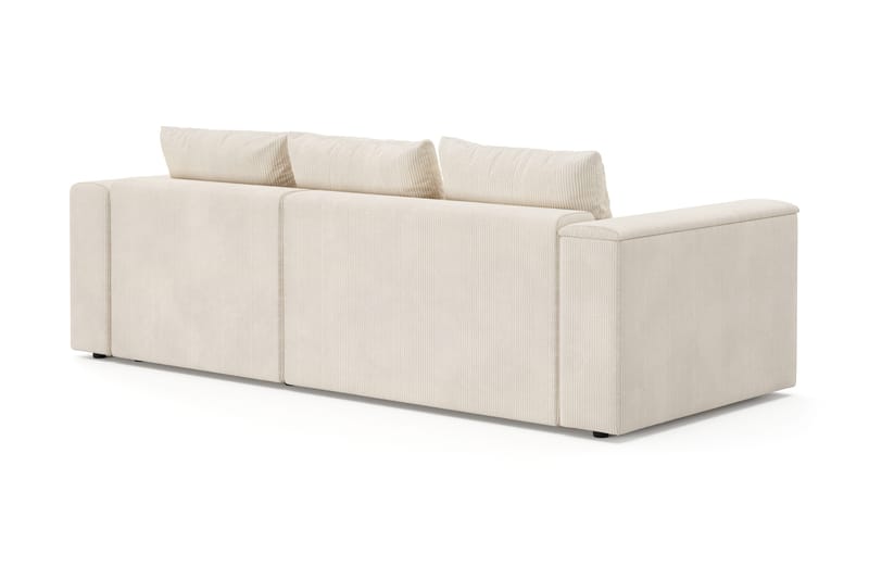 Bergen Extra Djup 3-sits Bäddsoffa med vändbar divan och förvaring i manchester - Beige - Möbler - Soffa - Bäddsoffa - Bäddsoffa divan