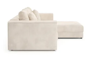 Bergen Extra Djup 3-sits Bäddsoffa med vändbar divan och förvaring i manchester - Beige - Möbler - Soffa - Bäddsoffa - Bäddsoffa divan
