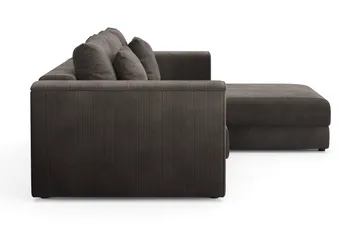 Bergen Extra Djup 3-sits Bäddsoffa med vändbar divan och förvaring i manchester - Brun - Möbler - Soffa - Bäddsoffa - Bäddsoffa divan