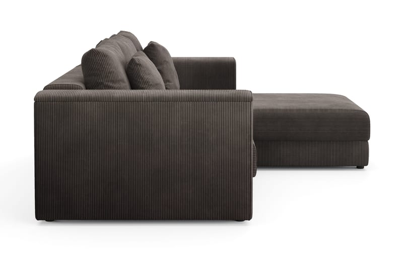 Bergen Extra Djup 3-sits Bäddsoffa med vändbar divan och förvaring i manchester - Brun - Möbler - Soffa - Bäddsoffa - Bäddsoffa divan