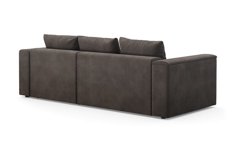 Bergen Extra Djup 3-sits Bäddsoffa med vändbar divan och förvaring i manchester - Brun - Möbler - Soffa - Bäddsoffa - Bäddsoffa divan