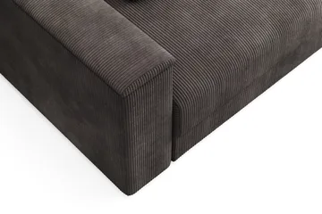 Bergen Extra Djup 3-sits Bäddsoffa med vändbar divan och förvaring i manchester - Mörkgrå - Möbler - Soffa - Bäddsoffa - Bäddsoffa divan