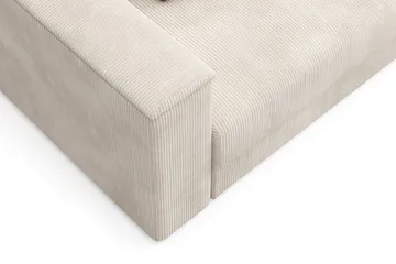 Bergen Extra djup Framåtbäddad 3-sits Bäddsoffa med Bäddmadrass i Memoryskum och Tvättbar klädsel - Beige Manchester - Möbler - Soffa - Bäddsoffa - 3 sits bäddsoffa