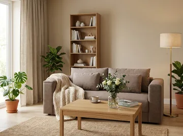Bergen Extra djup Framåtbäddad 3-sits Bäddsoffa med Bäddmadrass i Memoryskum och Tvättbar klädsel - Brun Tyg - Möbler - Soffa - Bäddsoffa - 3 sits bäddsoffa