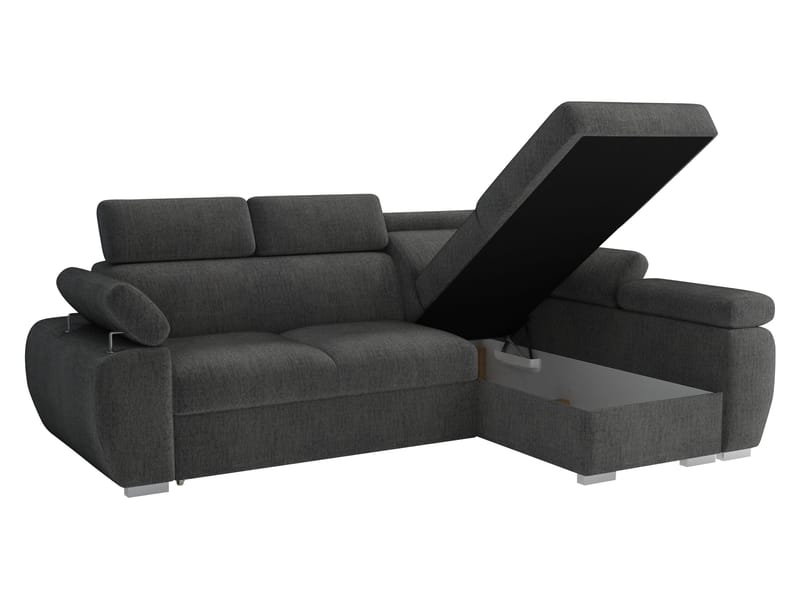 Binche 3-sits Bäddsoffa divan höger med förvaring - gul - Möbler - Soffa - Bäddsoffa - Bäddsoffa längsbäddad