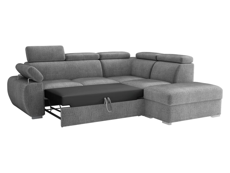 Binche 4-sits Bäddsoffa schäslong vänster med förvaring - Gul - Möbler - Soffa - Bäddsoffa - Hörnbäddsoffa