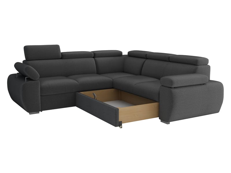 Binche 5-sits Bäddsoffa hörn med förvaring - Brun - Möbler - Soffa - Bäddsoffa - Hörnbäddsoffa