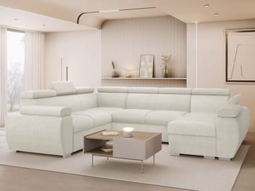 Binche 6-sits Bäddsoffa hörn med divan höger och förvaring - Flow 06 - Möbler - Soffa - Bäddsoffa - Hörnbäddsoffa