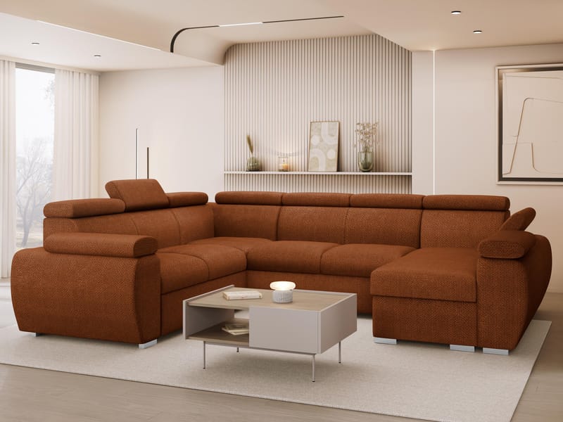 Binche 6-sits Bäddsoffa hörn med divan höger och förvaring - Flow 09 - Möbler - Soffa - Bäddsoffa - Hörnbäddsoffa