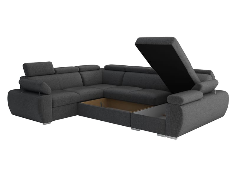 Binche 6-sits Bäddsoffa hörn med divan höger och förvaring - Flow 17 - Möbler - Soffa - Bäddsoffa - Hörnbäddsoffa