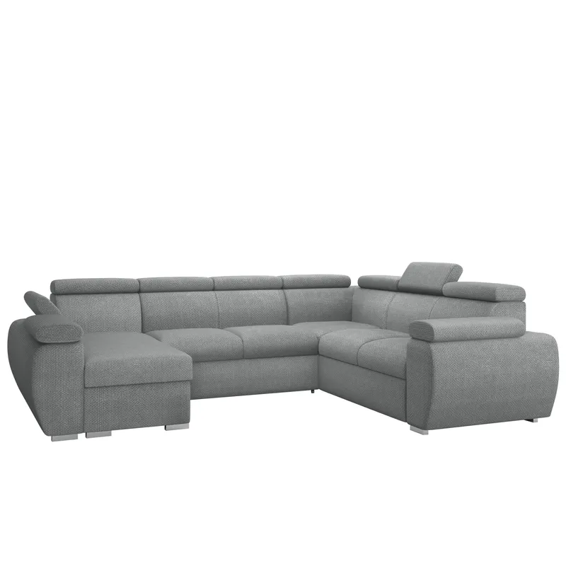 Binche 6-sits Bäddsoffa hörn med divan vänster och förvaring, Flow 17