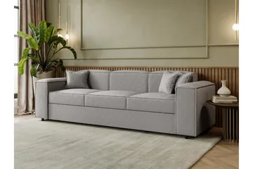 Bizantine Bäddsoffa 3-sits - Grå - Möbler - Soffa - Bäddsoffa - 3 sits bäddsoffa