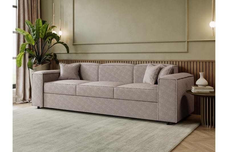 Bizantine Bäddsoffa 3-sits - Grå - Möbler - Soffa - Bäddsoffa - 3 sits bäddsoffa