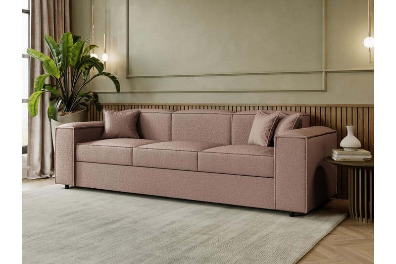 Bizantine Bäddsoffa 3-sits - Rosa - Möbler - Soffa - Bäddsoffa - 3 sits bäddsoffa